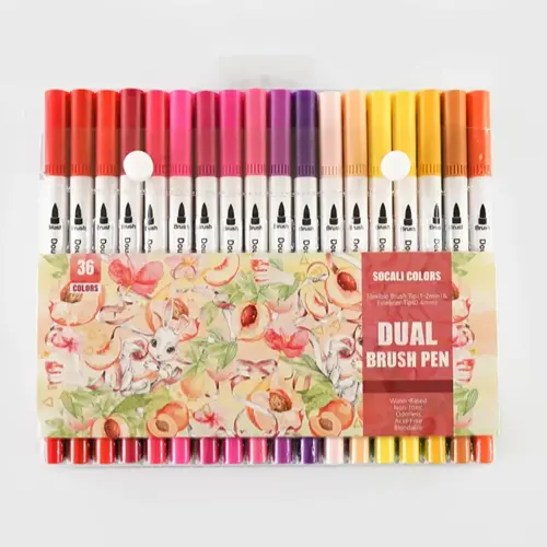 雙頭毛刷記號筆